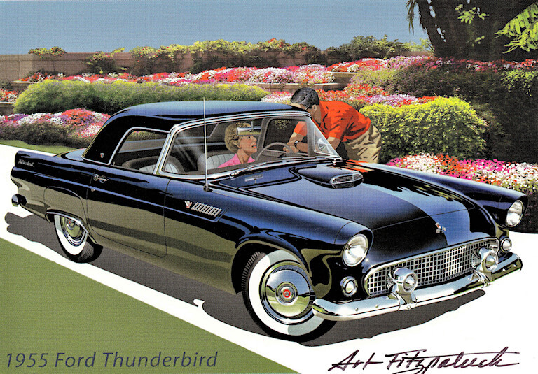 1955 FordThunderbird mainos CCBY20