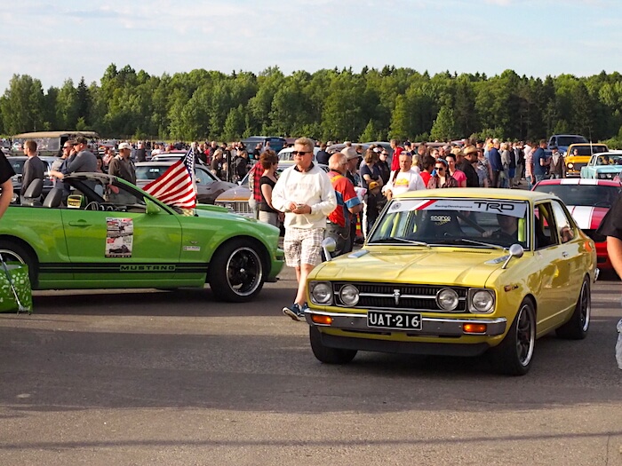 1973 Toyota Carina 1600. Kuva: Kai Lappalainen, lisenssi: CC-BY-40.