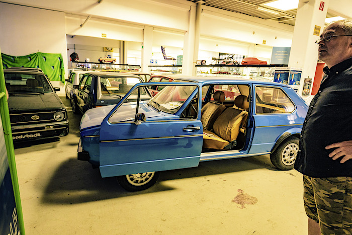 Golfstrudel prototyyppi Golf liukuovella 1974. Tekijä ja copyright: Volkswagen AG.