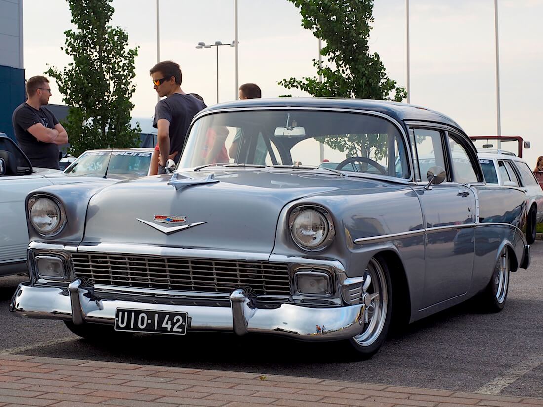 1956 Chevrolet Bel Air Tri-Five Chevy. Tekijä: Kai Lappalainen. Lisenssi: CC-BY-40.