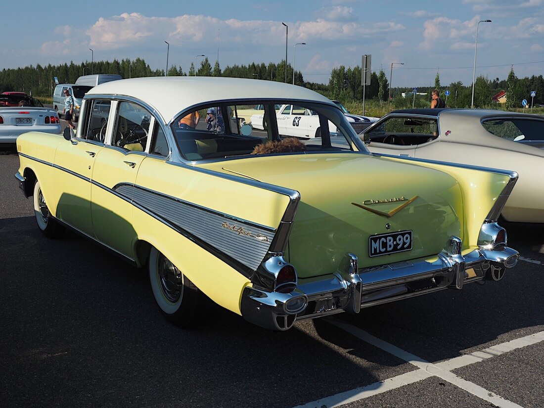 1957 Chevrolet Bel Air siipijenkki. Tekijä: Kai Lappalainen. Lisenssi: CC-BY-40.