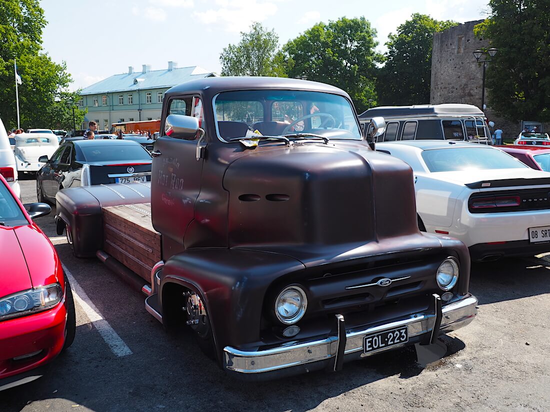 1957 Ford C-600 Cab-Over-Engine custom kuorma-auto. Tekijä: Kai Lappalainen, lisenssi: CC-BY-40.