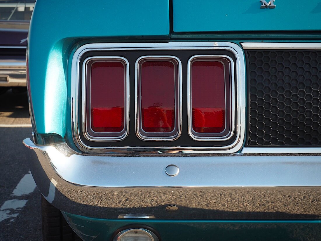 1970 Ford Mustang Sportsroofin takavalot. Tekijä: Kai Lappalainen. Lisenssi: CC-BY-40.
