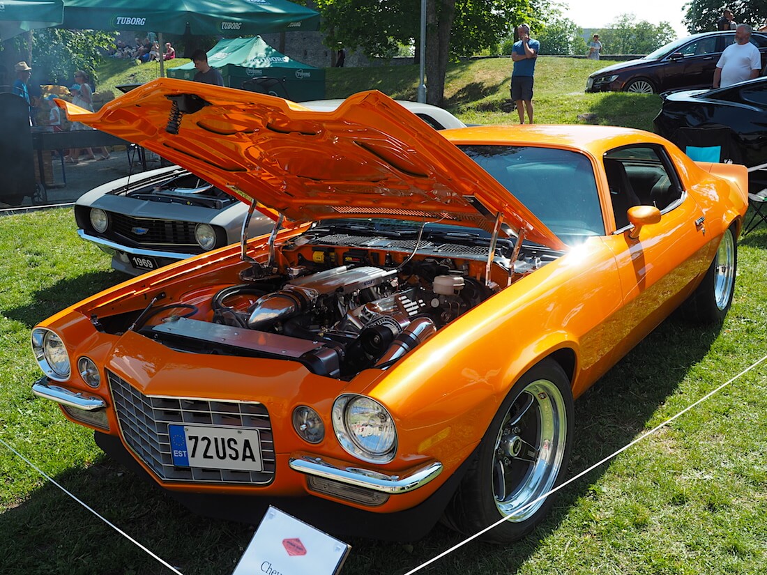 1972 Chevrolet Camaro 454cid V8. Tekijä: Kai Lappalainen, lisenssi: CC-BY-40.