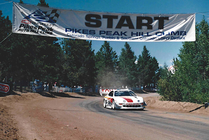 1994 Toyota Celica Pikes Peak kilpailussa kuljettajana Rod Millen. Kuva ja copyright: Volkswagen AG.