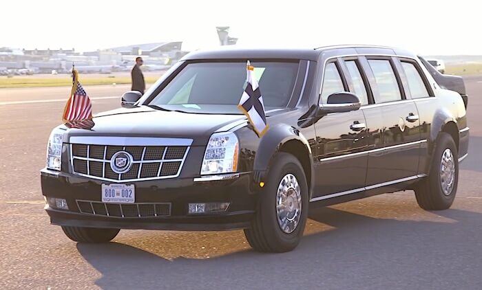 Cadillac One Helsingissä 2018. Kuva: The White House, lisenssi: Public Domain.