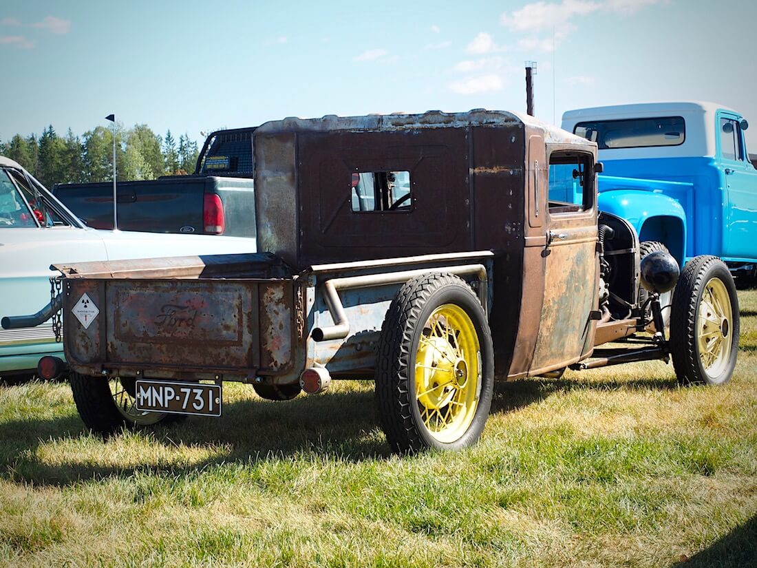 1928 Ford Model A rottarodi pinnavantein. Kuvan tekijä: Kai Lappalainen. Lisenssi: CC-BY-40.