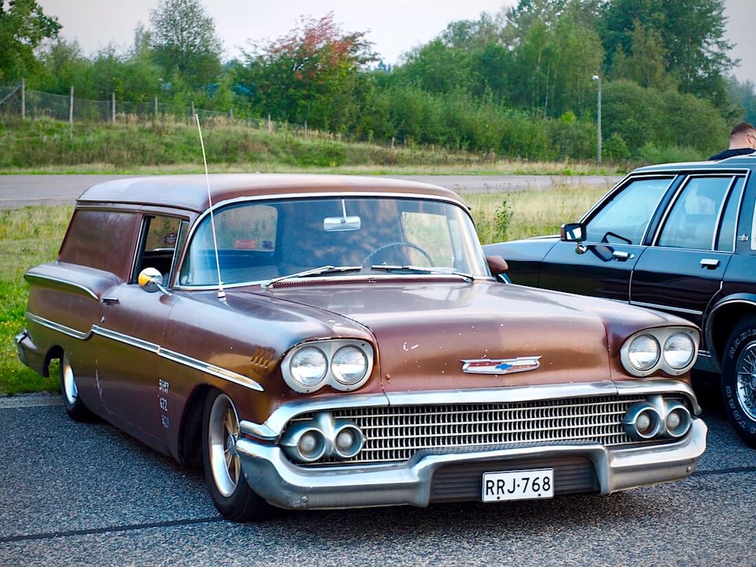 1958 Chevrolet Del Ray Delivery 348cid V8. Tekijä: Kai Lappalainen. Lisenssi: CC-BY-40.