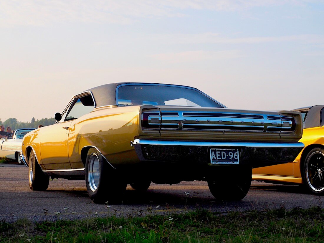 1968 Plymouth Satellite 2d Hardtop 440cid takaa. Tekijä: Kai Lappalainen. Lisenssi: CC-BY-40.