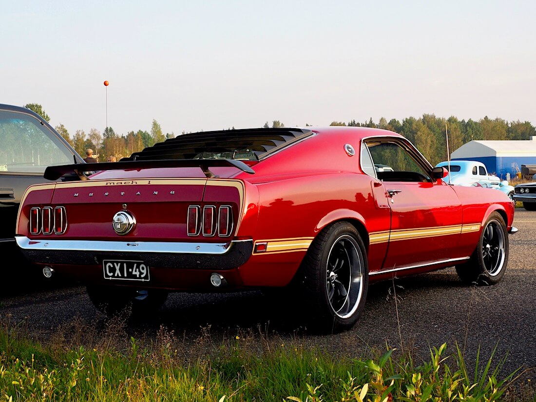 1969 Ford Mustang Mach 1 351cid SportsRoof. Tekijä: Kai Lappalainen. Lisenssi: CC-BY-40.