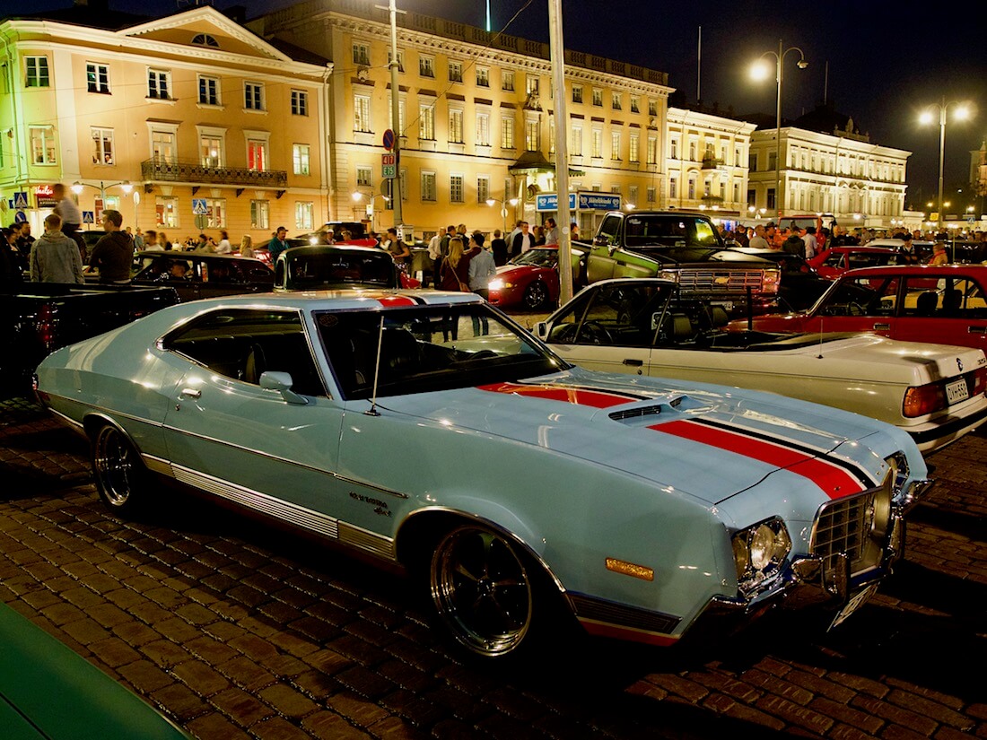 1972 Ford Gran Torino Sport 351cid V8. Tekijä: Kai Lappalainen. Lisenssi: CC-BY-40.