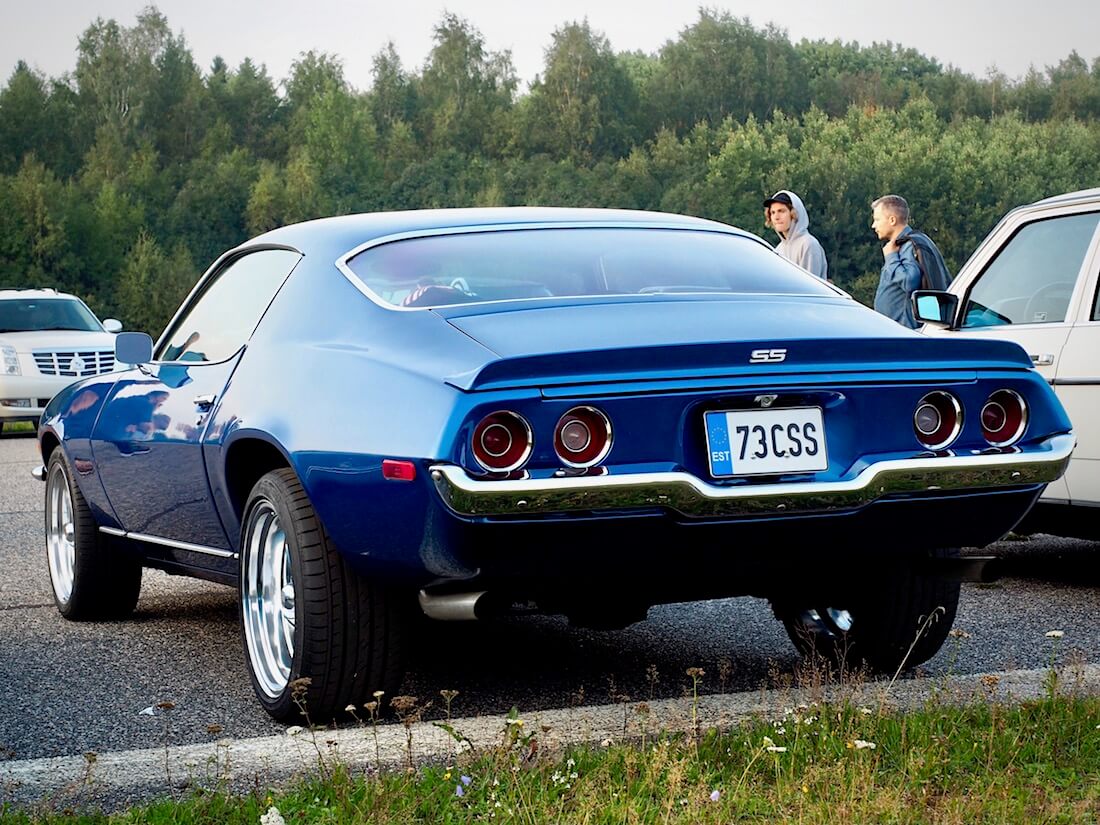 1973 Chevrolet Camaro LT "Super Sport" takaa. Tekijä: Kai Lappalainen. Lisenssi: CC-BY-40.