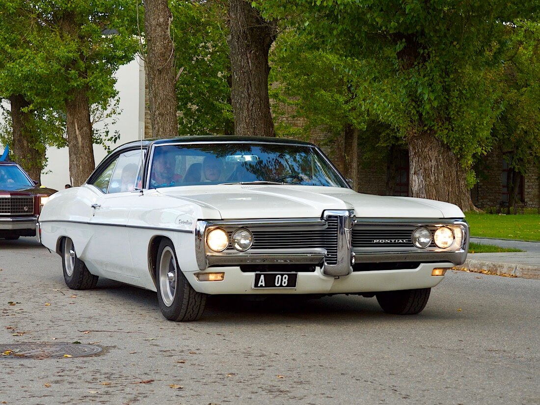 1968 Pontiac Catalina 400cid V8 virolainen museoauto. Tekijä: Kai Lappalainen. Lisenssi: CC-BY-40.