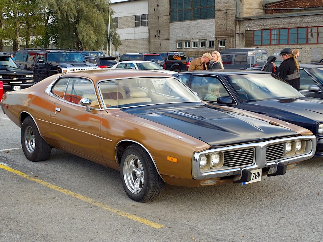 1974 Dodge Charger 318cid Tallinnassa. Tekijä: Kai Lappalainen. Lisenssi: CC-BY-40.