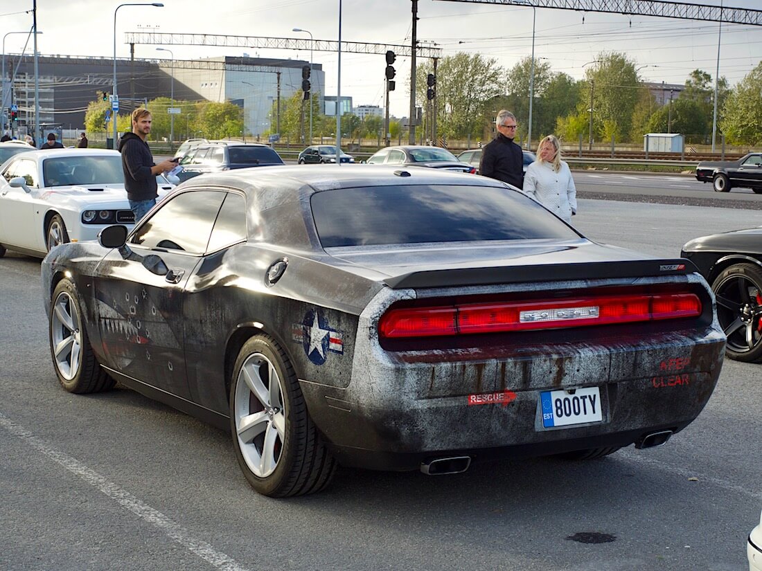 2008 Dodge Challenger SRT8 HEMI 6.1 370cid V8. Tekijä: Kai Lappalainen. Lisenssi: CC-BY-40.