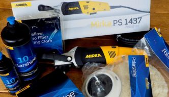 Mitä paketista löytyy: Mirka PS 1437 kiillotuskone