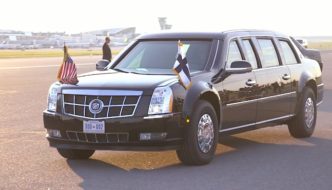 Cadillac One Helsingissä 2018. Kuva: The White House, lisenssi: Public Domain.