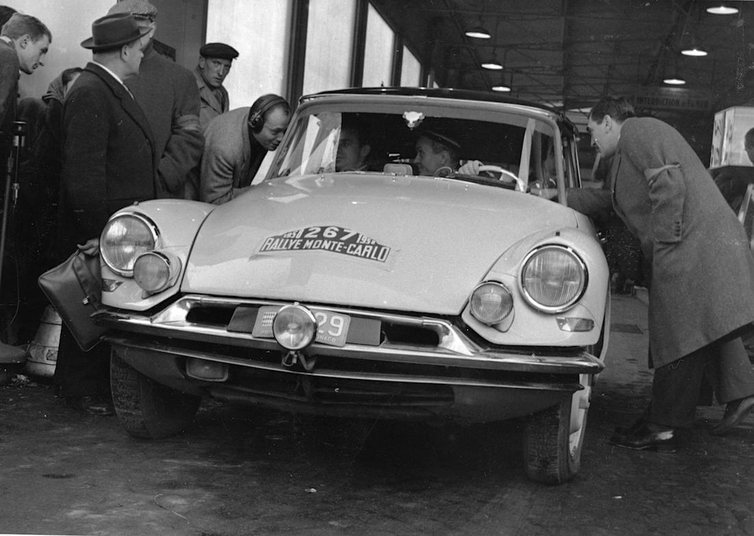 1958 Citroën DS Monte Carlon rallissa. Kuva ja copyright: Citroen Communications.