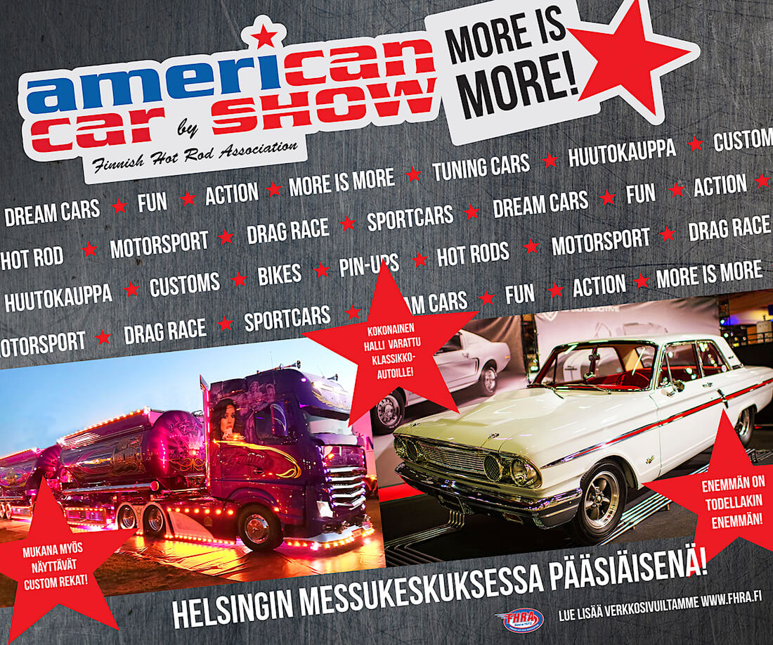 American Car Show 2019 promokuva. Kuva ja copyright: FHRA ry.