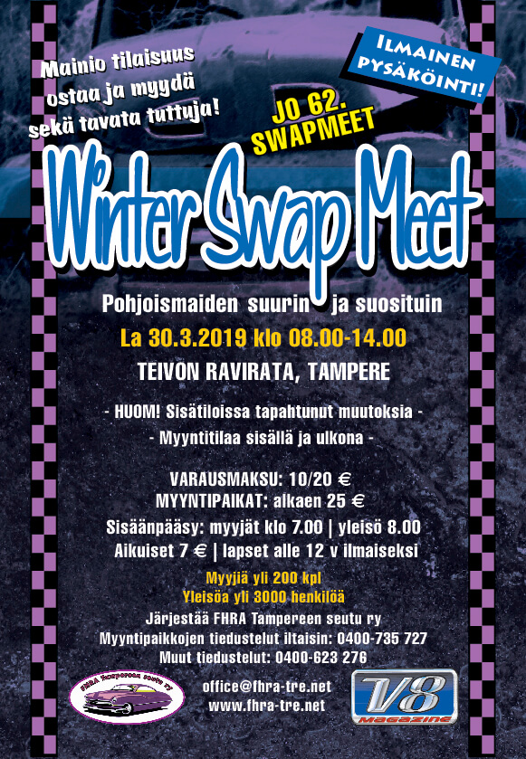 FHRA Tampere Winter Swap Meet. Kuva ja copyright: FHRA Tampere.