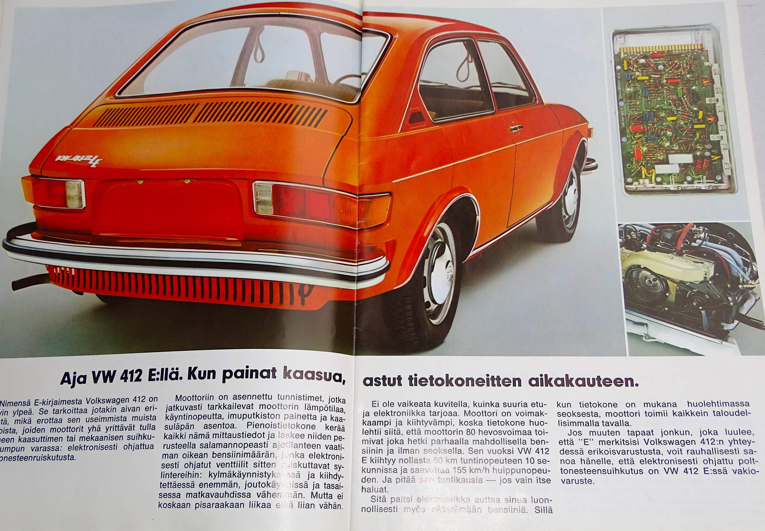 1973 VW412LE käyttöohjekirja. Kuva ja copyright: VW/Allegro Archives.