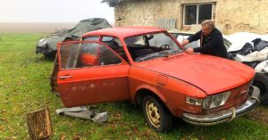 1973 VW 412E projekti löytöpaikalla. Kuvat ja copyright: Tõnu Mürk.