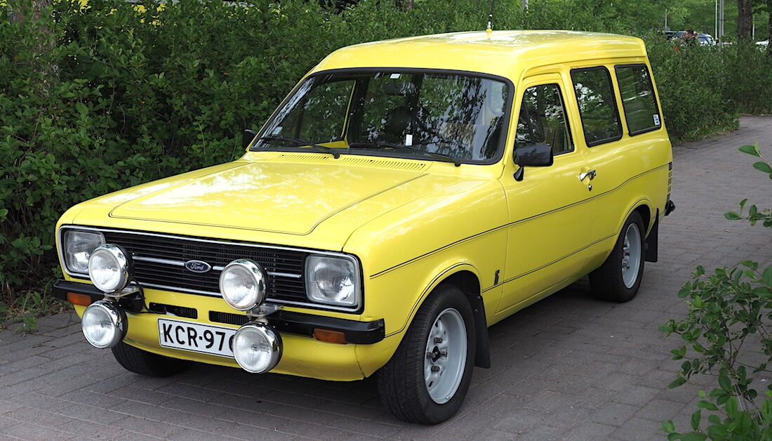 Ford Escort Mark II pakettiauto. Kuva: Kai Lappalainen. Lisenssi: CC-BY-40.