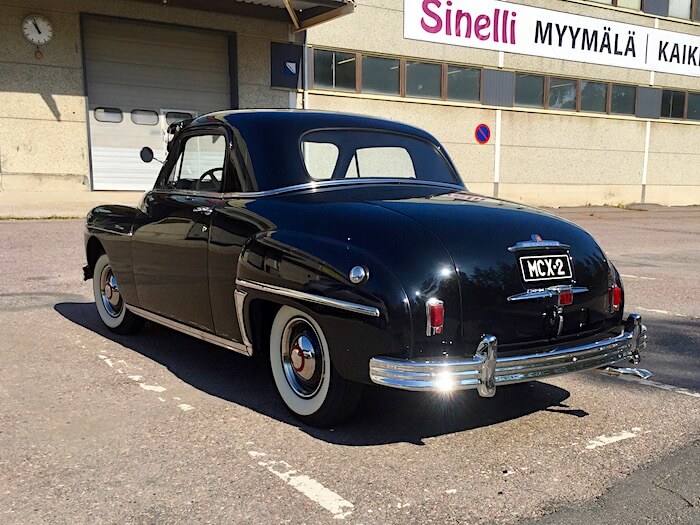 Museorekisteröity 1949 Plymouth Deluxe Business Coupe