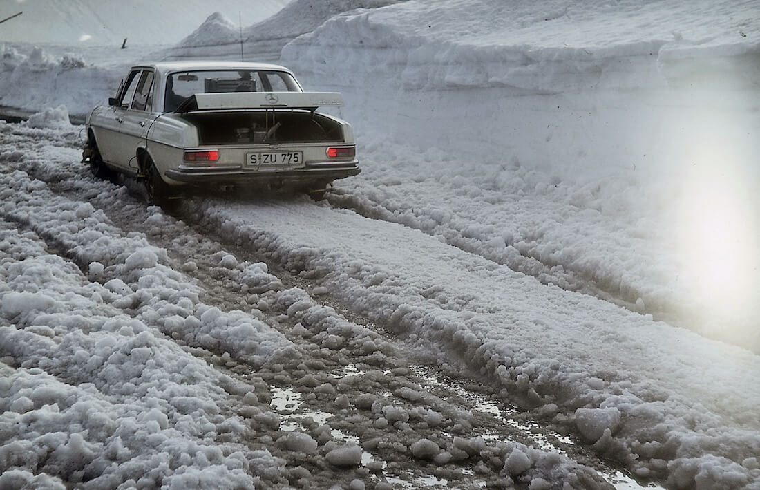 Mercedes-Benz W108 testiauto ABS-jarrujen kehitystyössä