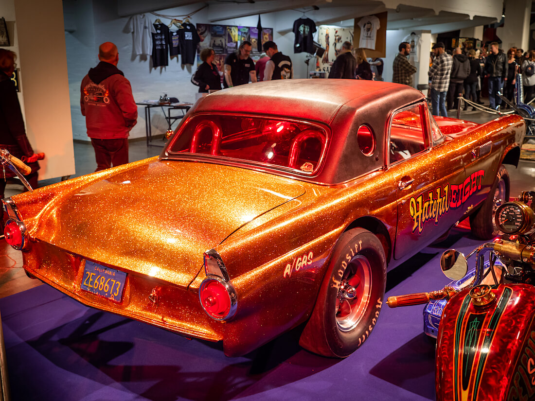 1955 Ford thunderbird flake-maalattu gasser