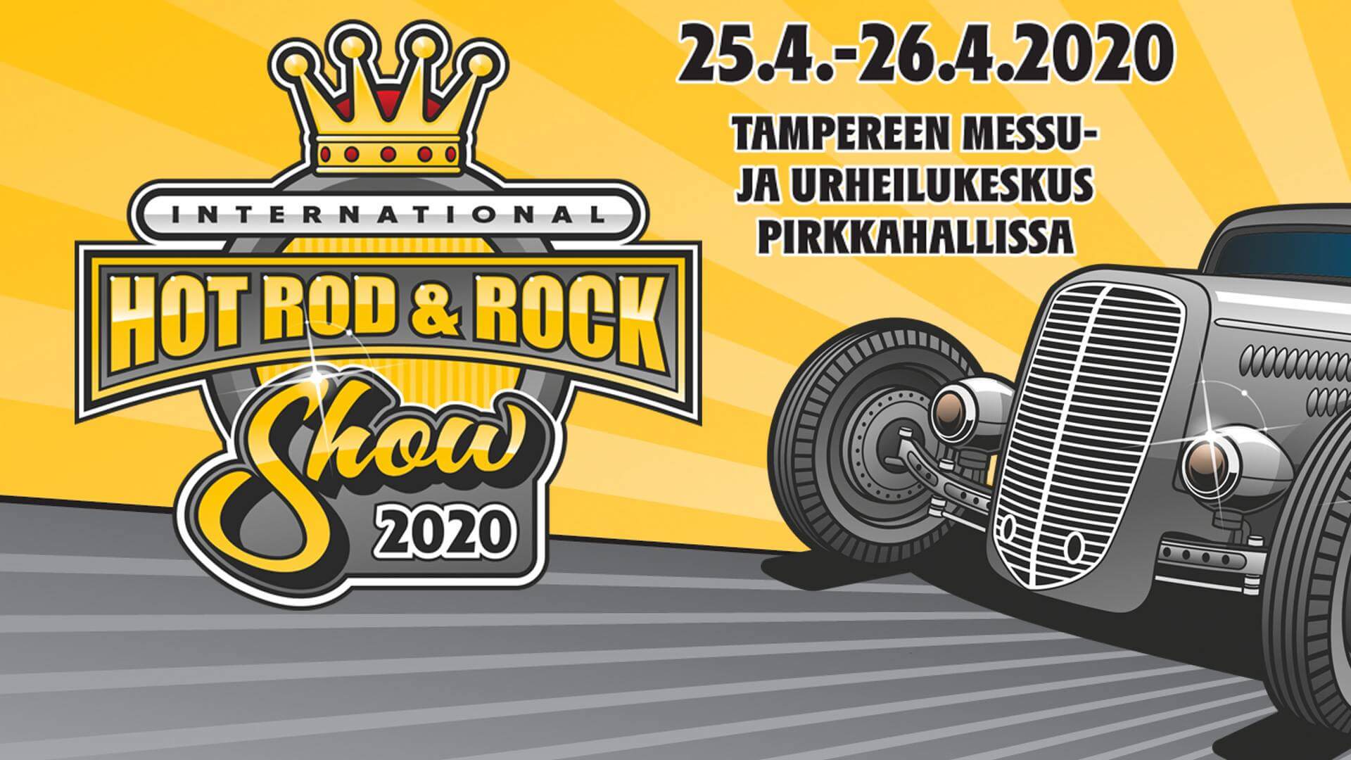 Hot Rod & Rock 2020 shown juliste.