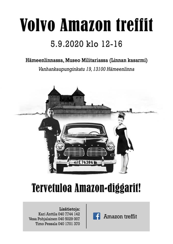Volvo Amazon Treffit 2020 juliste