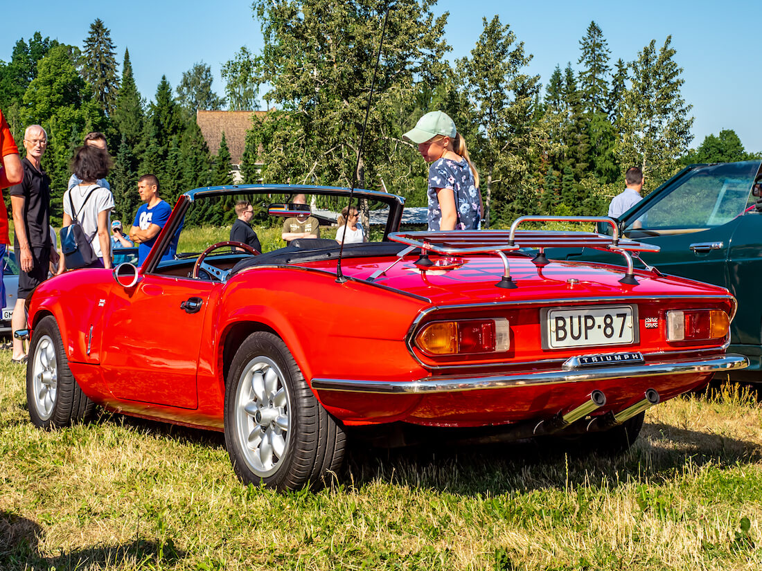 Punainen 1971 Triumph Spitfire