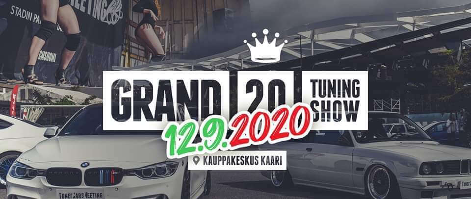 Grand Tuning Show 2020 näyttelyn mainosjuliste