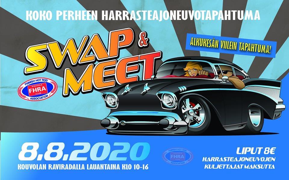 Kouvola Swap & Meet 2020 tapahtuman juliste