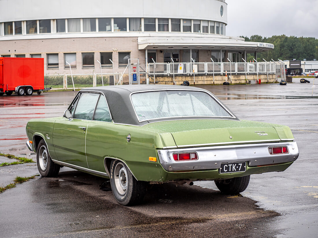 1972-Plymouth-Scamp-V8-FHRA-Malmi-Show-Shine-2020-KaiLappalainen-CCBY40-WheelsFI 1972 Plymouth Scamp V8 takaa