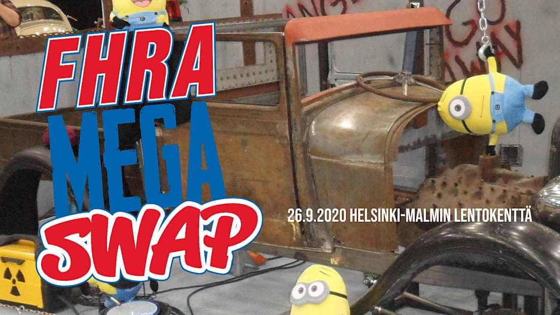 FHRA Mega Swap 2020 Malmin lentoasemalla mainos