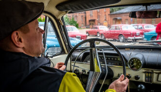 Lauri Kiviranta Volvo Amazonin ratin takana