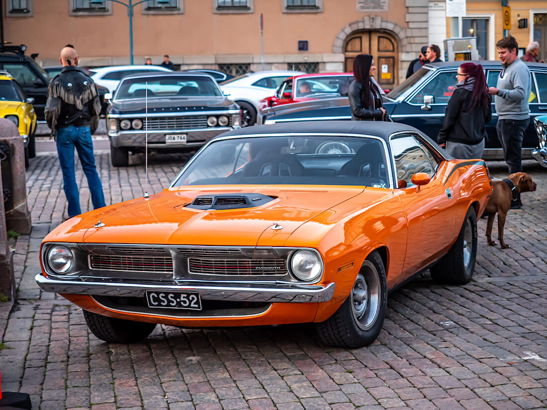 1970 Plymouth Barracuda 2d Hardtop Stadin Cruising illassa