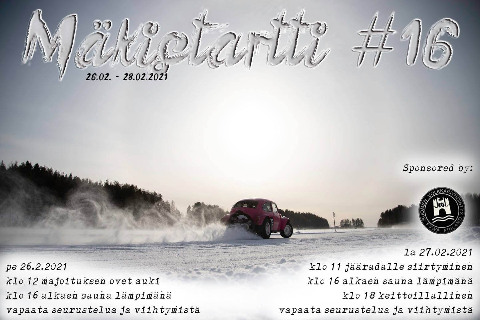 Mäkistartti #16 tapahtuman mainosjuliste