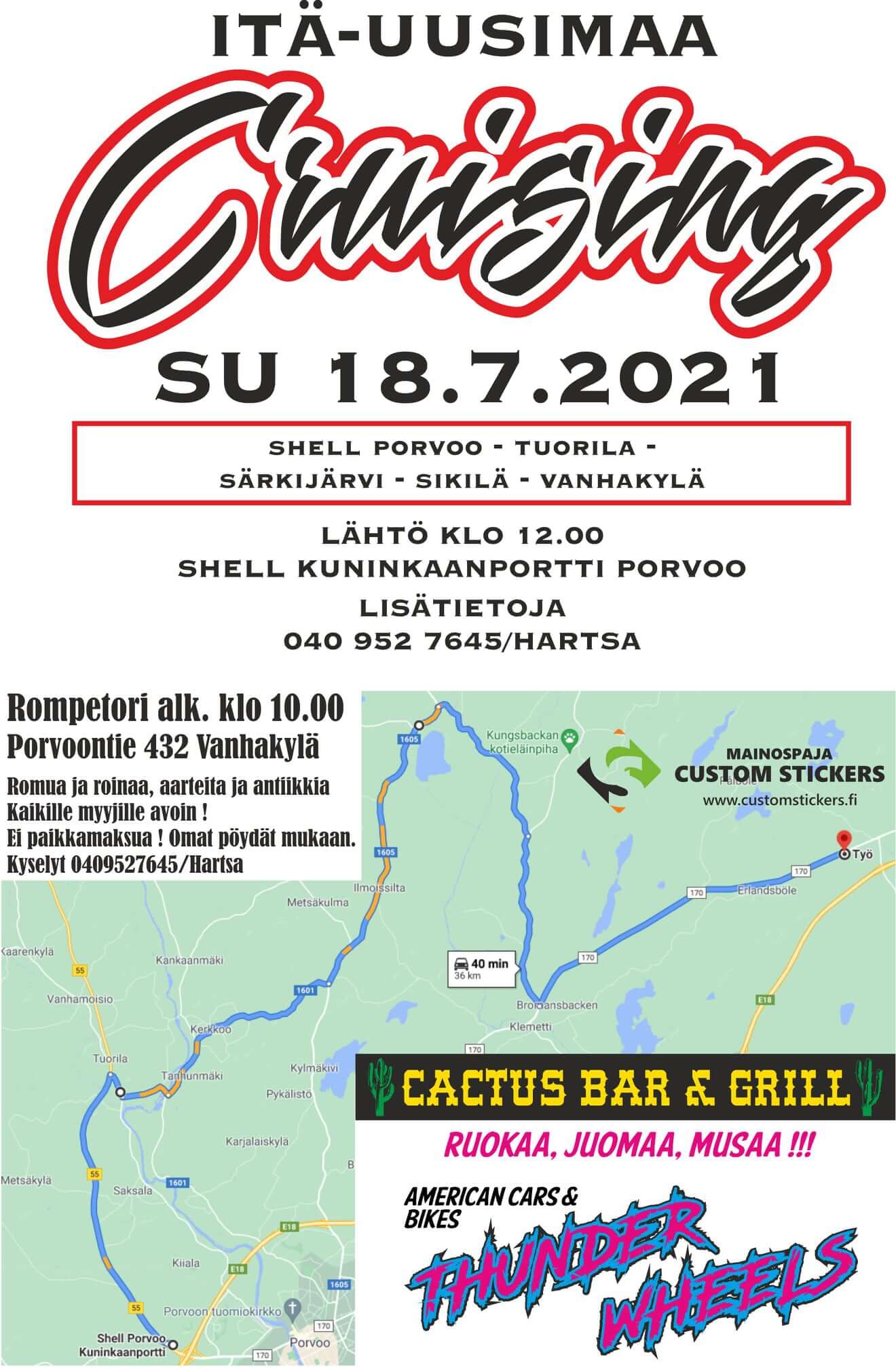 Itä-Uusimaa Cruising 18.7.2021