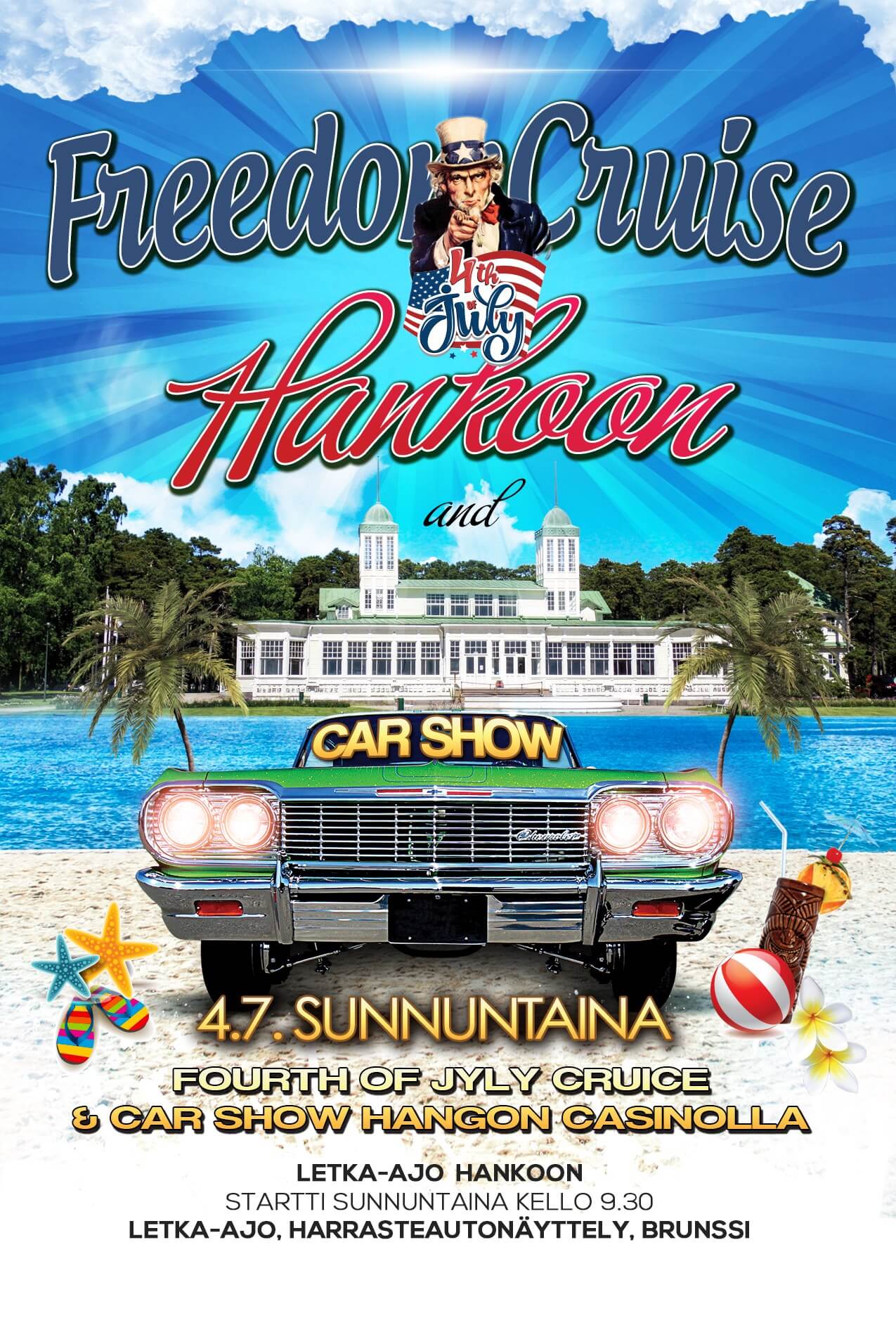 4th of July Freedom Cruise Hanko mainos