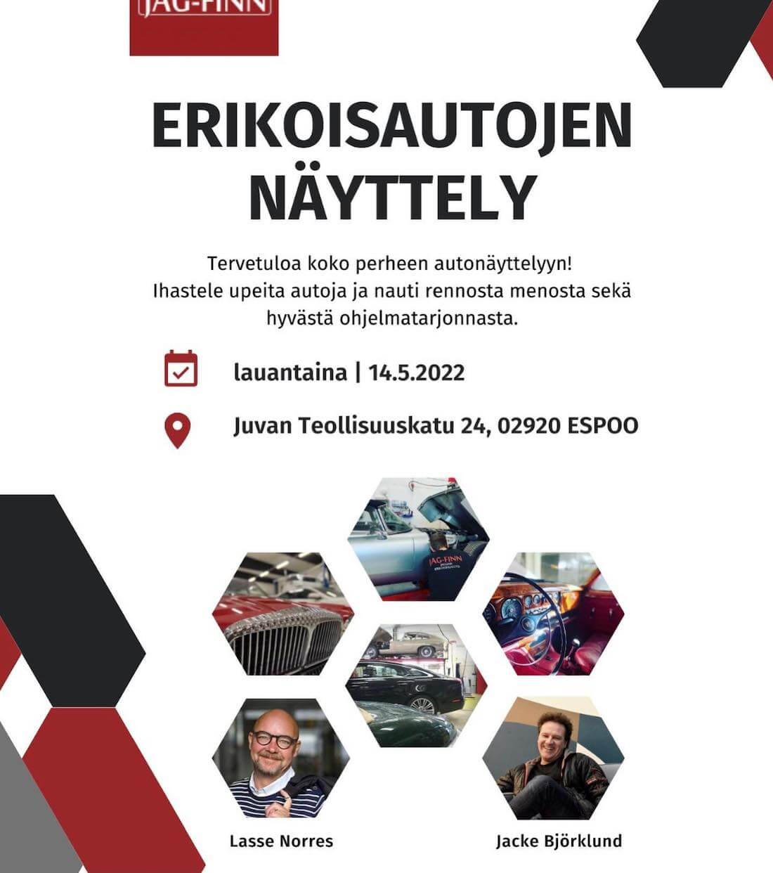 Jag-Finn erikoisajoneuvojen näyttely