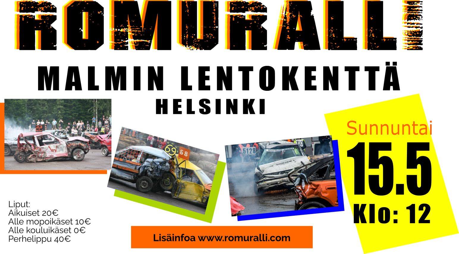 Romuralli Malmin lentoasemalla 15.5.2022