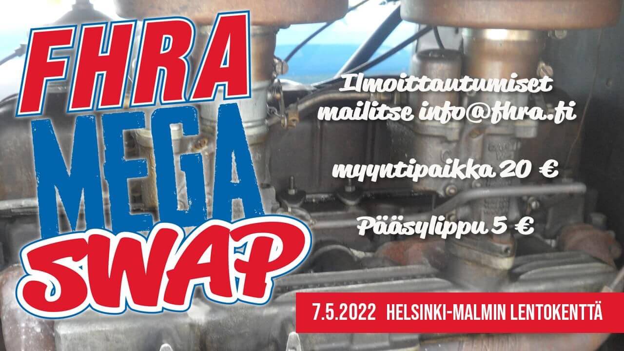FHRA Mega Swap rompetori Malmin lentoasemalla