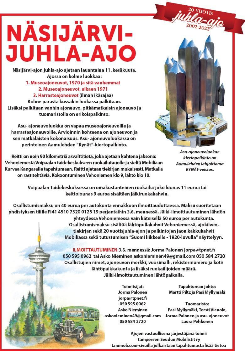Näsijärvi 20v juhla-ajo 2022
