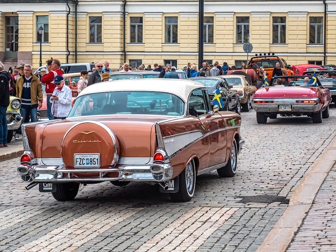 1957 Chevrolet Bel Air Coupe takaa