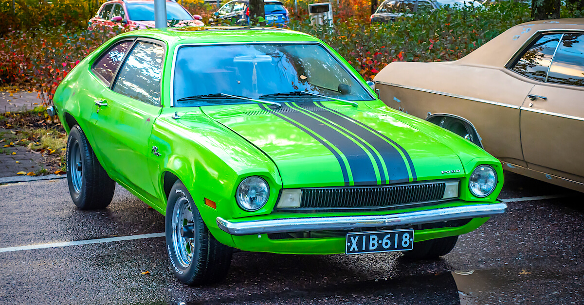 Vihreä 1971 Ford Pinto 1.6L