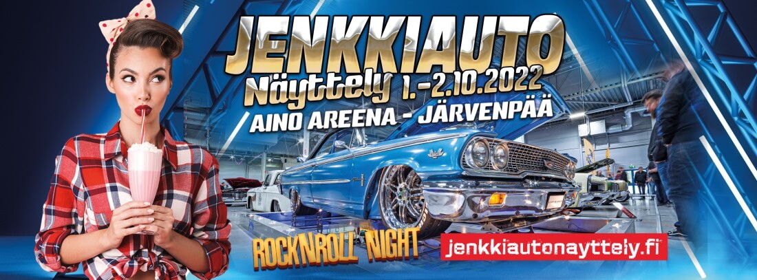 Jenkkiautonäyttely 2022 mainoskuva