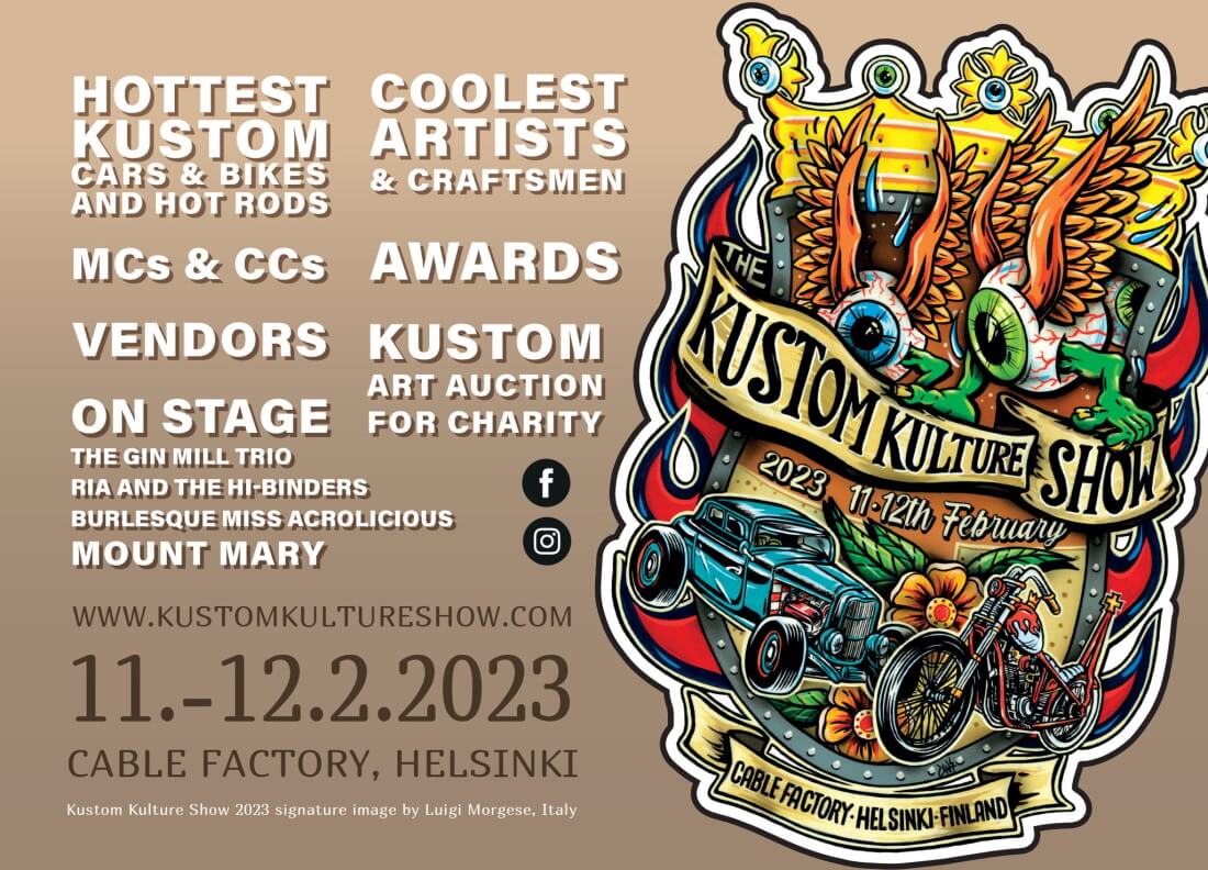 Kustom Kulture Show 2023 Kaapelitehdas